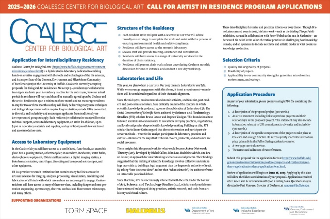 2025-2026 Residency Flyer.