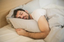 Photo of person sleeping soundly.