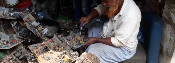 E-waste in Bangladesh.