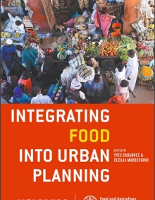 Book cover of Integrating food into urban planning.