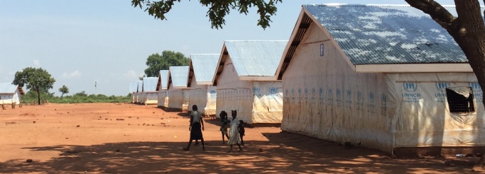 Settlement site in Uganda, 2016.