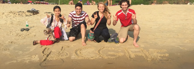 A Team of UB Students working with Amrita Unversity Live-In-Labs, Kerala, India in January 2018.