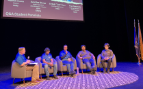 ISAC members on stage.