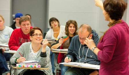 Students in classroom.