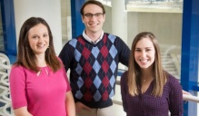 (from left to right) Chelsey Reed, Nadav Weinstock, and Lauren Burkard-Mandel.