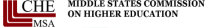 log for Middle States Association of Colleges and Schools.