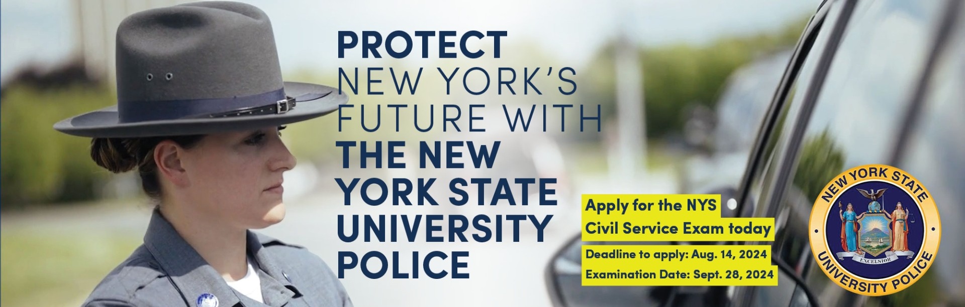University police recruitment event. Apply for the civil service exam today. 