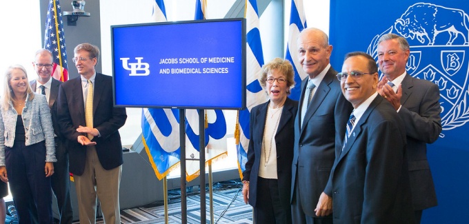Jacobs School of Medicine and Biomedical Sciences Naming Announcement.
