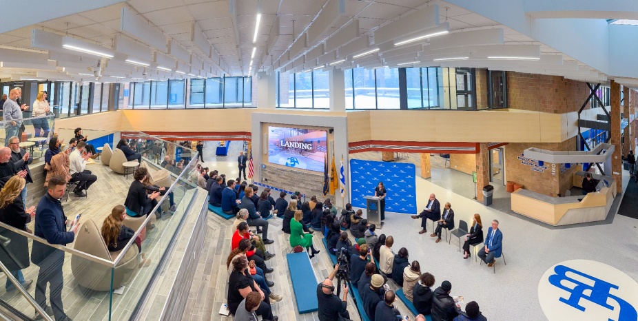 Wide view of the Landing at Ellicott.