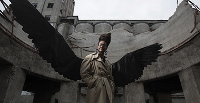 Photo of UB Professor Nnedi Okorafor.