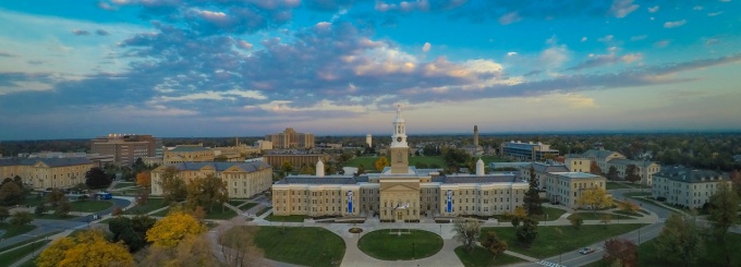 aerial view of south campus.