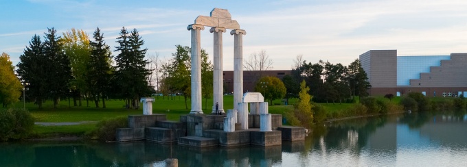 Baird point with trees.