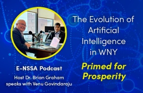 Achieving Joy and Mastery in Public Schools: The Evolution of AI in WNY with Venu Govindaraju; Hosted by Dr. Brian Graham.