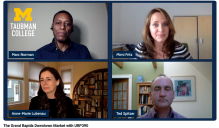 Screenshot from a webinar about the Grand Rapids Downtown Market Bruner Case Study.