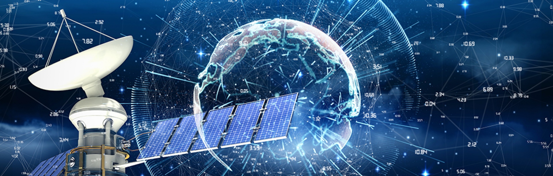 Satellite network concept image.