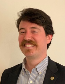 Andrew Haley, UB Marching Band headshot.