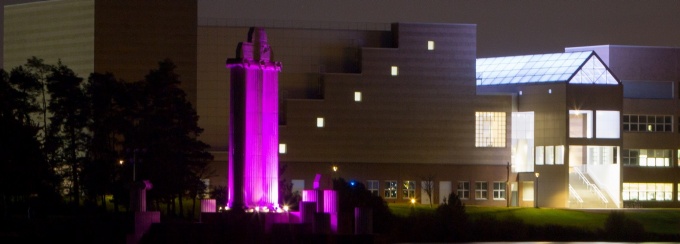 Students holding signs raising awareness for sexual violence.