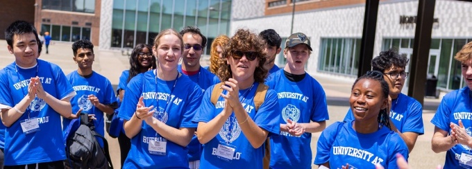 incoming first year students take part in orientation programming.