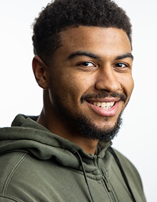 First-generation student Darnell LaPlant.