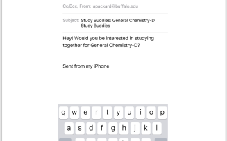 Zoom image: screen shot of email to send to students who have opted in to Study Buddies