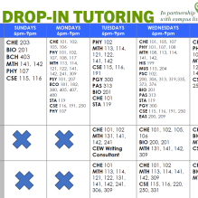 Zoom image: Picture of TASS Drop-in Tutoring hours 