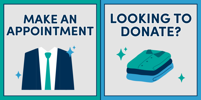 make an dappt or donate graphic.