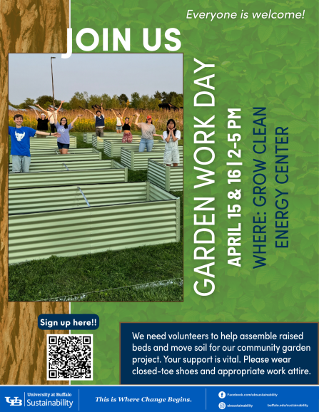 garden work day poster.