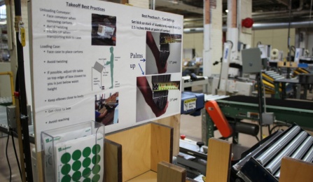 Poster explaining best practices in workplace.