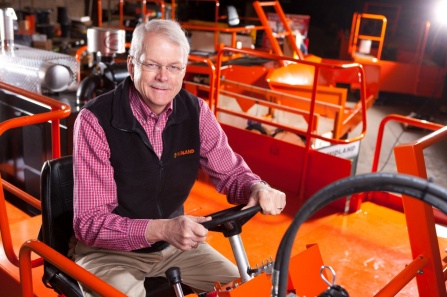 Midland Machinery executive posed for a picture.