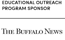 Text reading "Educational Outreach Porgram Sponsor" followed by the 'The Buffalo News' logo. 