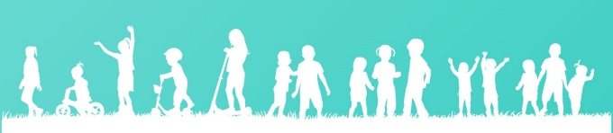Image of mixed age children clipart.