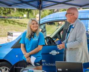 VPCIO Brice Bible and UB Tech Squad student.