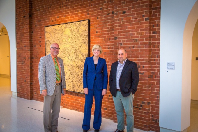 VPCIO J. Brice Bible and Sciences Dean Robin Schulze.