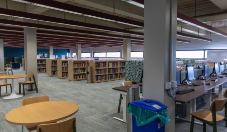 Zoom image: Lockwood Library 2nd floor, North Campus