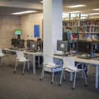 Zoom image: Health Sciences Library, Abbott Hall, South Campus.