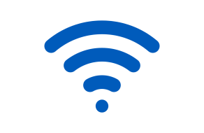 Icon depicts Wi-Fi. 