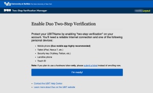 Screenshot: Enable Two-Step Verification.