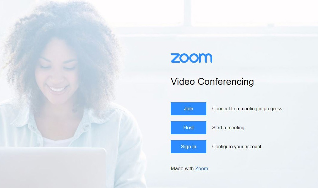 zoom web portal sign up