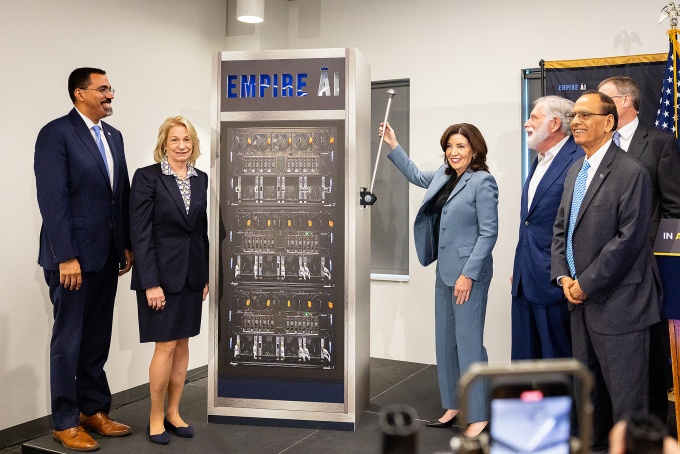 Gov. Kathy Hochul preparing to "pull the switch" for Empire AI. 