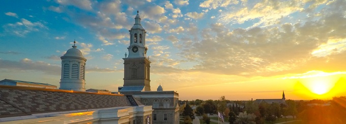 Sunset on South Campus.