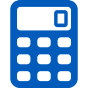 An icon of a calculator. 