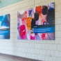 Hallway featuring chemistry themed posters. 