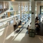 view of Student Union renovations from the second level. 