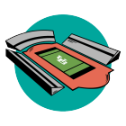 graphic of UB stadium.