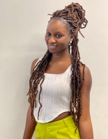 Picture of Ndeye, reception staff.